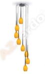 Lampa wisząca IZZA 8 AZ1223 Azzardo Nowoczesne kielichowe klosze w kolorze złotym ciekawa kompozycja amber - 2