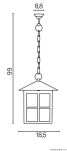 Lampa wisząca WENECJA K 1018/1/KW SU-MA KLASYCZNA LATARNIA ZEWNĘTRZNA - 2