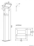 Zewnętrzna lampa stojąca NEO 11702-1000 DG SU-MA  regulowana ogrodowa - 5