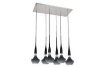 Lampa wisząca TASOS 6 AZ0262 Azzardo Nowoczesna i designerska w kolorze czarnym - 2