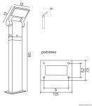 Zewnętrzna lampa stojąca NEO 11702-600 DG SU-MA  regulowana 60 cm - 6