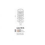 Plafon LUVIA XL AZzardo AZ2574 Imponująca ozdobna lampa ze szklanymi bąbelkami  - 2