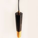 Lampa wisząca GOLDEN PIPE-1 czarno złota 5 cm tuba Step into design ST-5719-1 - 2