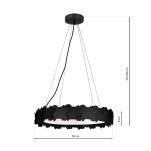 Lampa wisząca SOHO BLACK 24W LED MILAGRO ML6157  - 3