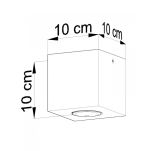 Lampa Sufitowa Plafon QUAD beton SOLLUX LIGHTING SL.0489 - 3