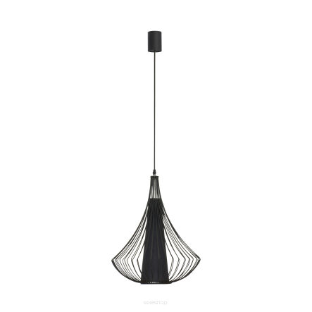 Lampa wisząca Karen E27 czarna Ø39,5cm 4607