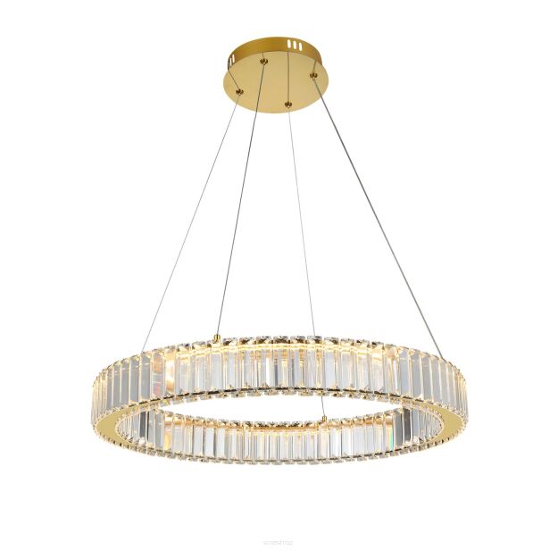Lampa wisząca SPARK PENDANT 60 DIMM złoty/kryształ Azzardo AZ5788