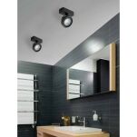 Lampa sufitowa reflektor JERRY 1 230V AZ1367 Azzardo Pojedyncza ruchoma lampa techniczna w kolorze czarnym - 2