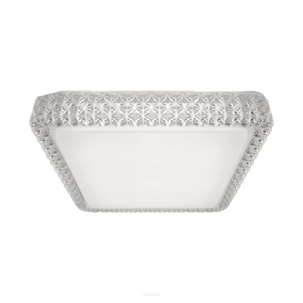 Lampa sufitowa MOA CL15068SQ-D40 ZumaLine Kwadratowa biała długość 40 cm