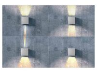 Kinkiet GAMBINO AZ0958 Azzardo Geometryczna jasno-szara z ruchomym źródłem światła LED IP54 - 3