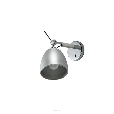 Lampa ścienna kinkiet ZYTA ALU WALL XS AZ2490 Azzardo Nowoczesna w kolorze aluminium 