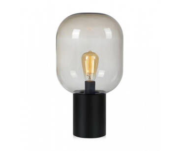 Lampa stołowa Brooklyn 107481 Markslojd minimalistyczna dymiony klosz