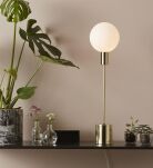 Lampa stołowa UNO 1L Złoty/Biały 107765 kula artdeco - 2