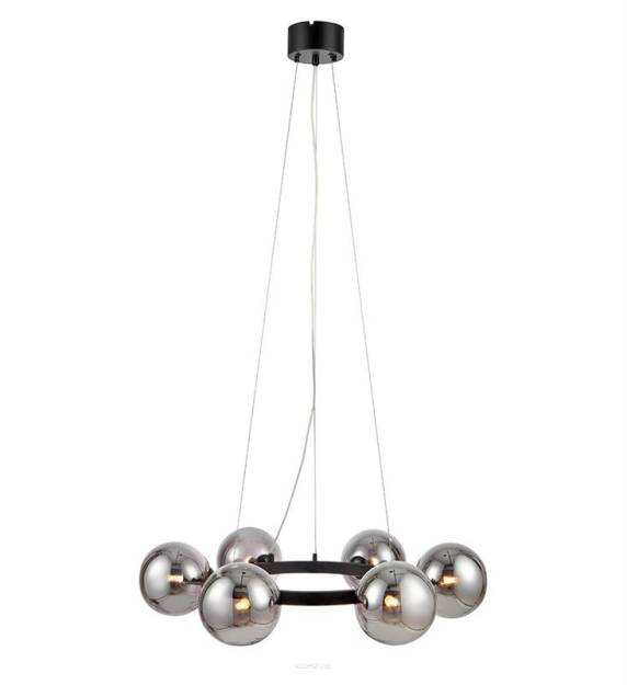 Lampa wisząca CIRCLE PENDANT 6L BLACK/SMOKE MARKSLOJD 108051 