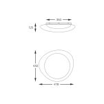 FM2201001-470 AURA LAMPA SUFITOWA BIAŁA ZUMALINE - 4