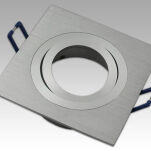 OPRAWA SUFITOWA WPUSZCZANA NA GU10 ALUMINIUM SZCZOTKOWANE - 2