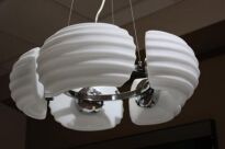 Lampa wisząca RONDO AZ0115 Azzardo Oryginalne designerskie karbowane klosze w kolorze białym - 4