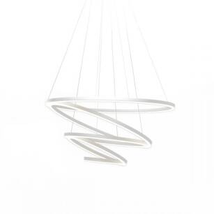 Lampa wisząca HURRICANE 0001.33 Vivida International Biała 100 cm LED