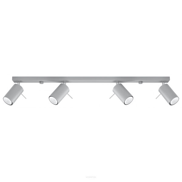 Lampa sufitowa plafon RING 4L szary nowatorski SOLLUX LIGHTING SL.0453