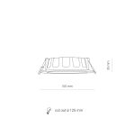 Łazienkowa oprawa sufitowa / spot LED CL Kos 10W 880lm 4000K biała wpuszczana Ø15cm IP44 8778 - 2