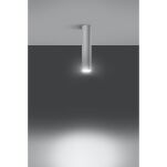 Nowatorska lampa sufitowa walec LAGOS BIAŁY SOLLUX LIGHTING SL.0435  - 3