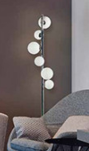 Lampa podłogowa SYBILLA FLOOR AZ2101 Azzardo Metalowa podstawa połączona z białymi kloszami - 4
