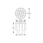 MX3523-8M-EBCN NIRA LAMPA SUFITOWA CZARNA/BLACK ZUMALINE - 3