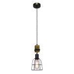 Lampa wisząca PONTE PND-4290-1-L Italux VINTAGE surowy styl drewno metal - 2
