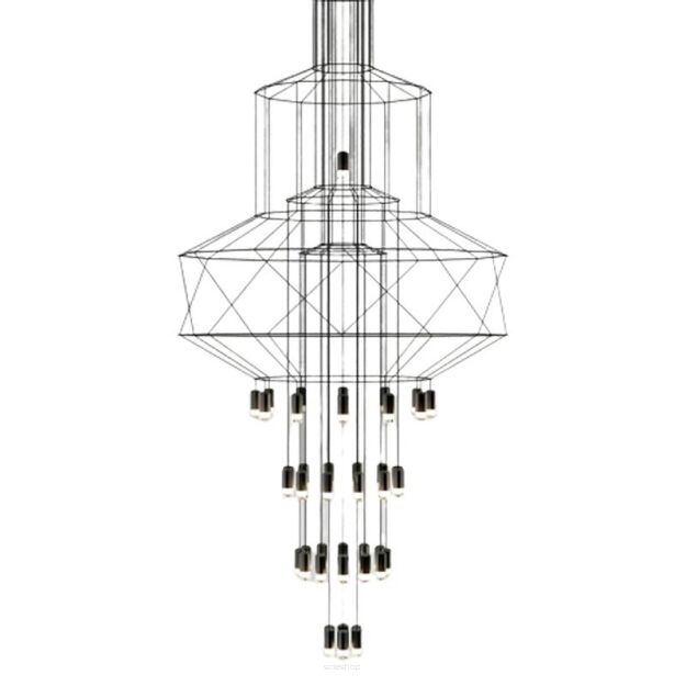 Lampa wisząca LINEA-43 czarna 90 cm Step Into Design 