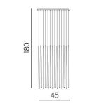 Lampa wisząca LOUISE 14 Azzardo złota  AZ3424 - 2