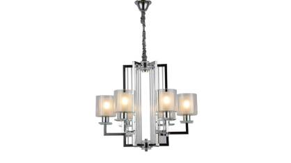  NOWOCZESNA LAMPA WISZĄCA CHROMOWANA MANHATTAN  lumina deco LDP 8012-6 (CHR)