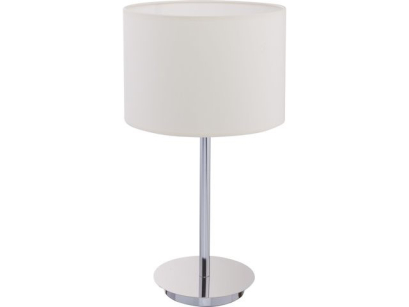 Lampa stołowa HOTEL 8982 Nowodvorski Elegancka ECRU CHROM 43 cm