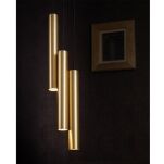 Lampa wisząca  EYE L 8800 Nowodvorski Mosiężna tuba o wysokości 40 cm  - 2