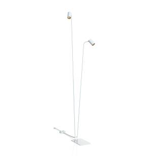 Lampa podłogowa Mono II 2xGU10 biało/złota 212cm 7715