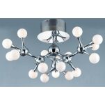 Lampa sufitowa  NEURONO 18 TOP AZ0553 Azzardo Molekularna nietypowy korpus w kolorze chromu z białymi kloszami   Nowoczesna  - 3