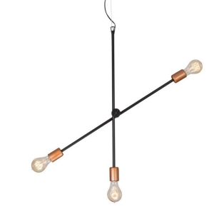 Lampa wisząca STICKS  6268 Nowodvorski RETRO Dwa krzyżujące się  ramiona z 3 źródłami światła