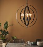 Lampa wisząca ORBIT 107942 Markslojd 3 pierścienie  CZARNA INDUSTRIALNA - 3