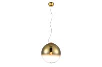 Lampa wisząca IRIS 40 AZ3131 Azzardo Nowoczesna dwukolorowa kula ze szkła złoty / transparentny - 2