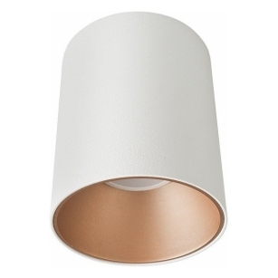 Lampa sufitowa EYE TONE 8926 Nowodvorski Natynkowa tuba 11,5x8,9 cm BIAŁO-ZŁOTA