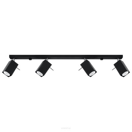 Plafon lampa sufitowa MERIDA 4L Czarna LED SOLLUX LIGHTING SL.0459