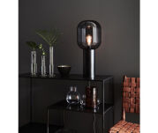 Lampa stołowa Brooklyn 107479 Markslojd minimalistyczna dymiony prosty klosz 56 cm - 2