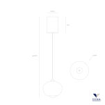 Lampa wisząca SKY FALL Vivida International 0021.34 Nowoczesna kula 10 cm - 2