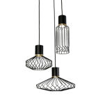 Lampa wisząca PICO III 8863 Nowodvorski 3 zwisy o różnych kształtach RETRO Nowoczesna - 2