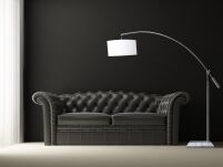 Lampa podłogowa BIANCA AZ0005 Azzardo Marmurowa podstawa i materiałowy klosz  - 2