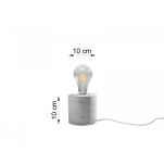 Lampa biurkowa SALGADO beton szary żarówka loft SOLLUX LIGHTING SL.0680 - 4