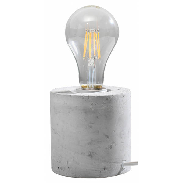 Lampa biurkowa SALGADO beton szary żarówka loft SOLLUX LIGHTING SL.0680