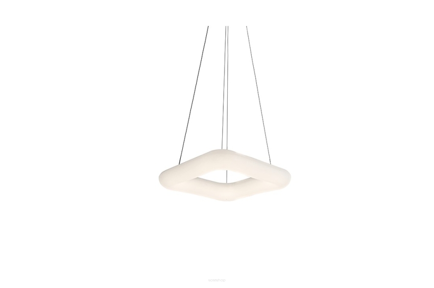 Lampa wisząca   DONUT SQUARE PENDANT CCT 60 AZ2667 Azzardo Nowoczesny  biały wykonany z akrylu LED regulowana barwa światła