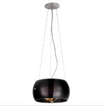 Lampa wisząca  COSMO AZ0909 Azzardo Nowoczesna klosz w kształcie ronda o czarnym wykończeniu. - 2