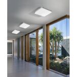 Plafon QUADRO 50 CCT AZ2758 Azzardo Srebrna wykonana z metalu ściemnialna - 2