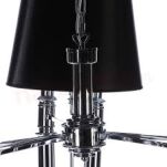 Lampa wisząca DIABLO 3 BIG AZ1344 Azzardo Imponująca ozdobna chrom / czarna / metal / tkanina - 4